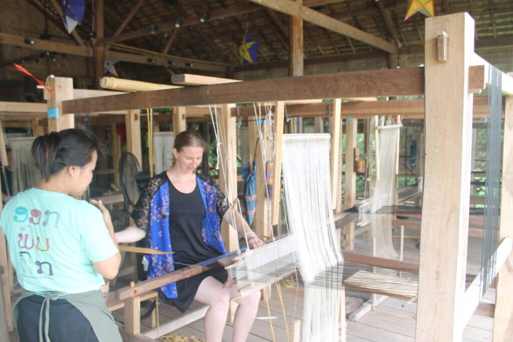 Weaving Ock Pop Tok Luang Prabang Laos