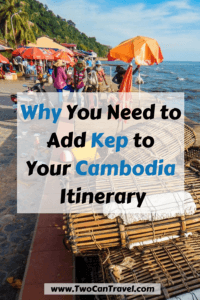 If you're planning a trip to Cambodia we definitely recommend adding Kep to your Cambodia itinerary. This beautiful seaside town is famous for the Kep Crab Market and lots of delicious, fresh seafood. The beach is beautiful and relatively uncrowded by tourists. You can also go hiking in Kep National Forest. Read on for more info about this off-the-beaten-path destination: #Kep #Cambodia #CambodiaTravel 
