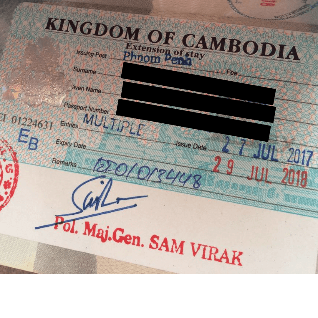 How To Extend A Cambodia Visa Updated February 2019 4823