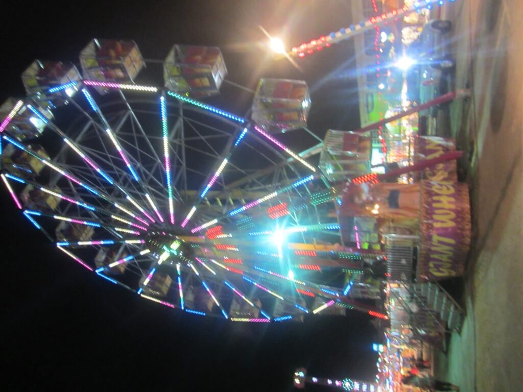 On an evening walk we found this year-round fair. Of course we had to ride the Giant Wheel :)