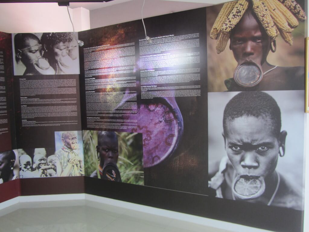 Beautiful exhibits at the Kompleks Muzium Rakyat about body art and piercings from cultures in South East Asia.