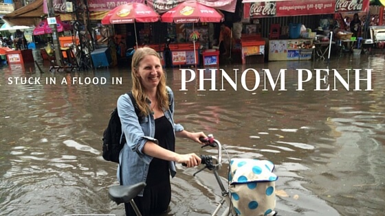 Caught in a flood in Phnom Penh