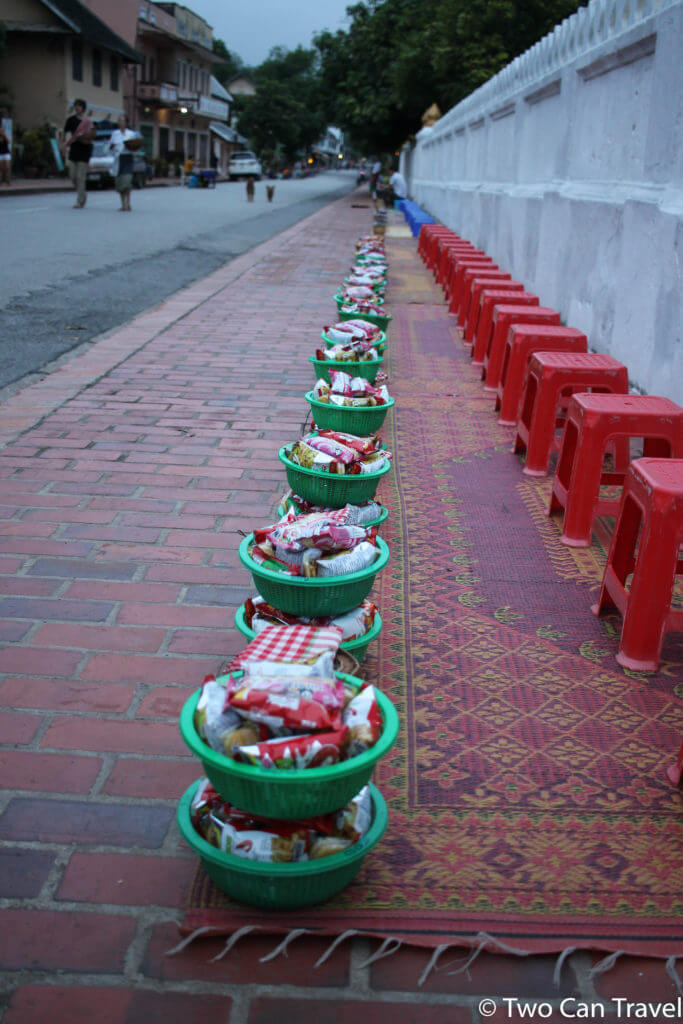 Tak Bat Alms Giving Luang Prabang Laos