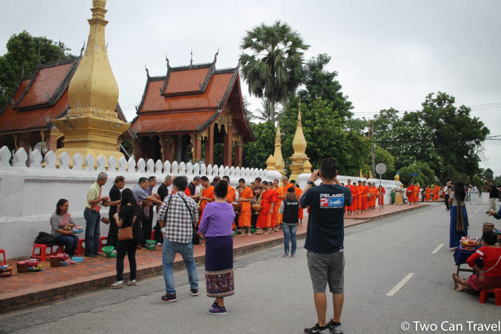 Tak Bat Alms Giving Luang Prabang Laos