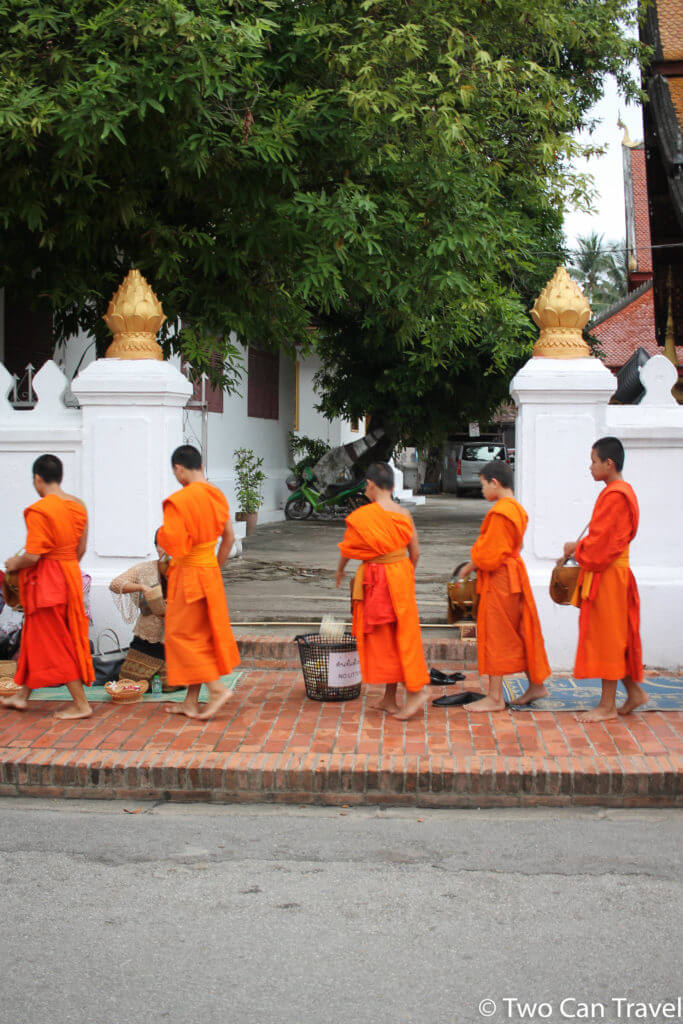 Tak Bat Alms Giving Luang Prabang Laos