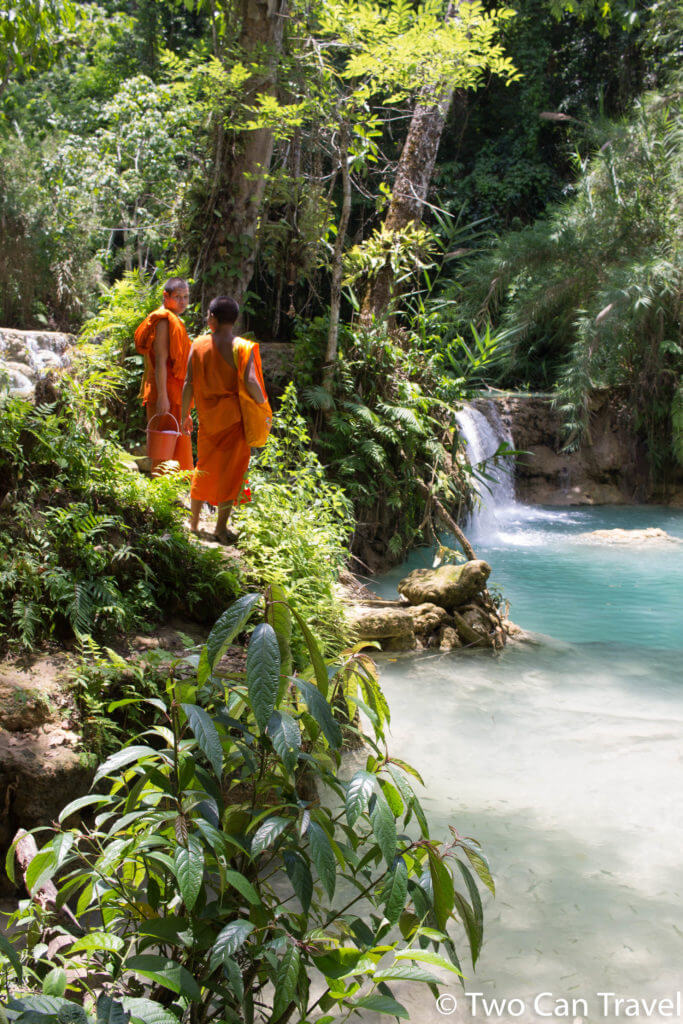 Even monks know about fun things to do in Luang Prabang, Laos!
