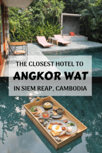 Sustainable Luxury Hotel at the Gates of Angkor Wat - Two Can Travel Templation Angkor is the closest hotel property to Angkor Wat. The property is not only luxurious but sustainable too. From solar panels to collecting rain water to locally sourced toiletries, they are showing that luxury and responsible travel go hand in hand. 