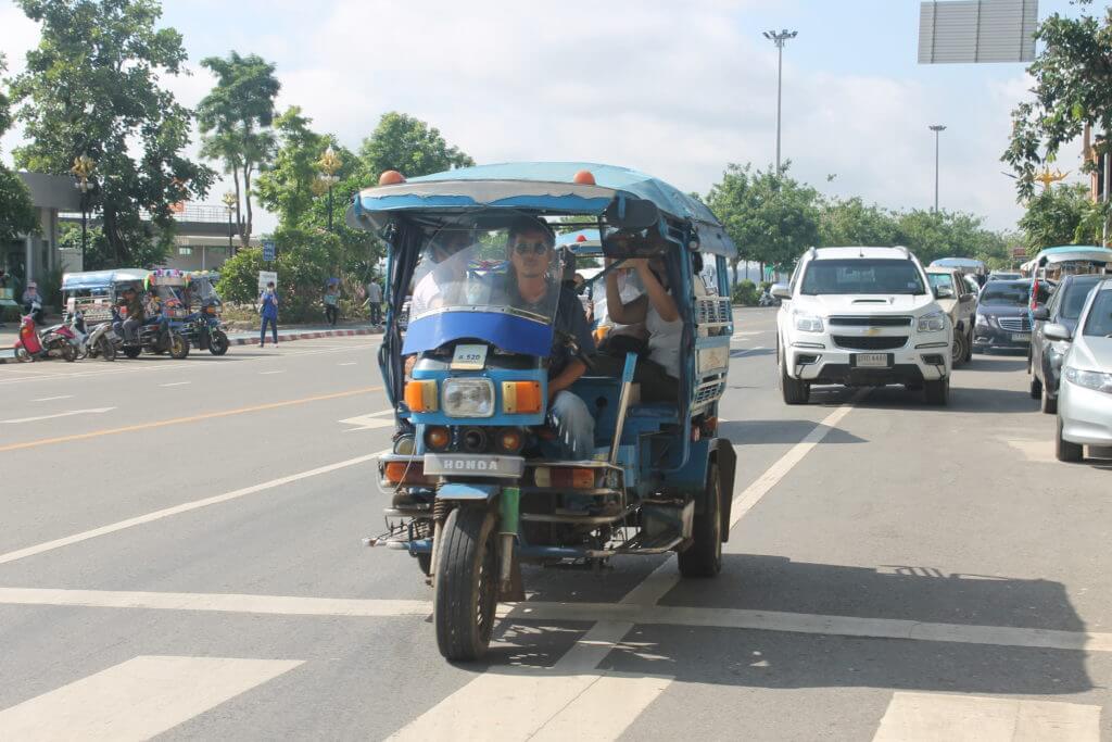 Riding a sky lab, one of many things to do in Nakhon Phanom, Thailand by Two Can Travel 