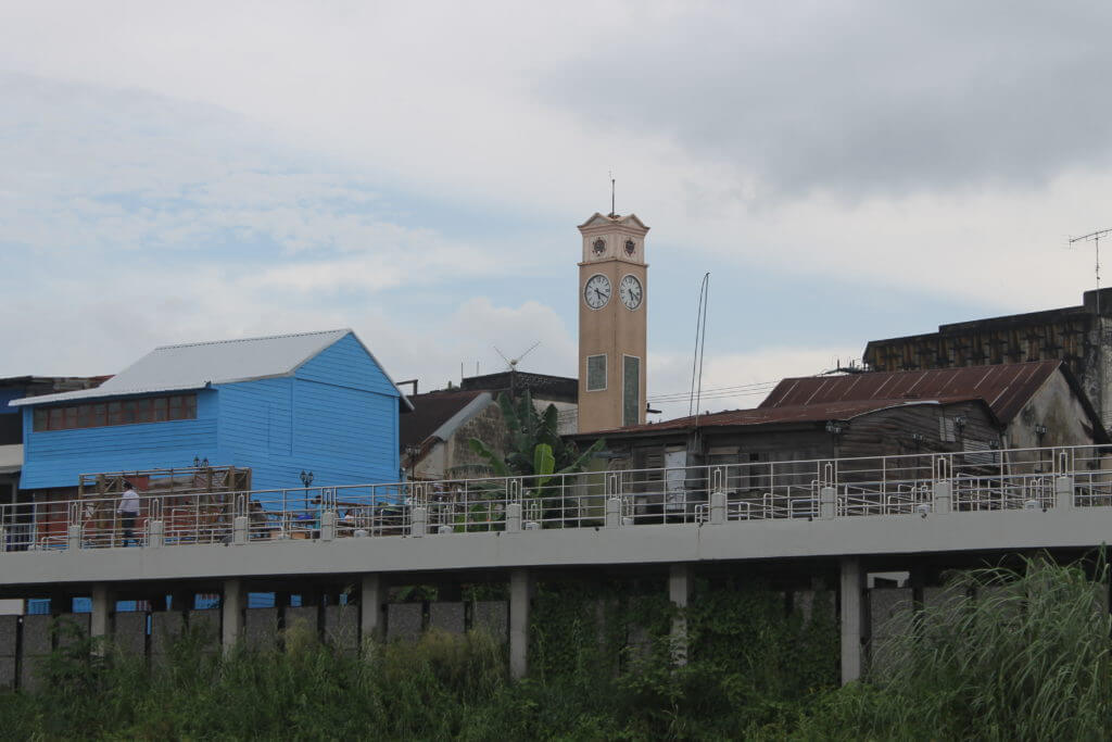 The Vietnamese Memorial Clock in Nakhon Phanom, Thailand by Two Can Travel