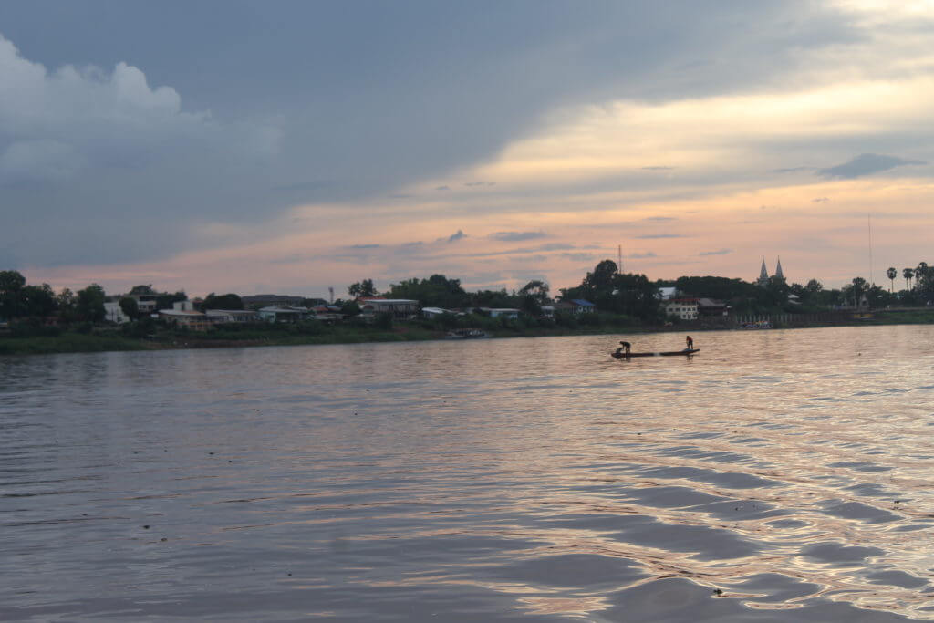 The Mekong River in Nakhon Phanom, Thailand by Two Can Travel. 
