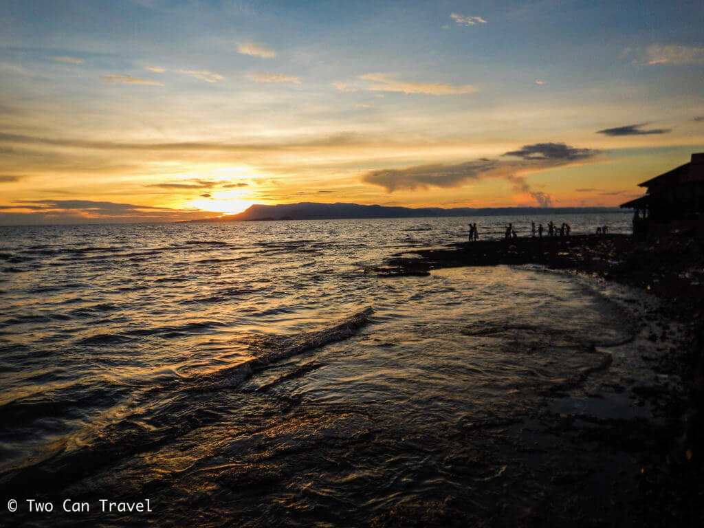 Sunset near the Kep Crab Market in Kep, Cambodia