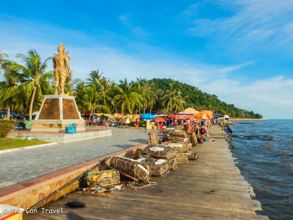 The Kep Crab Market in Kep, Cambodia