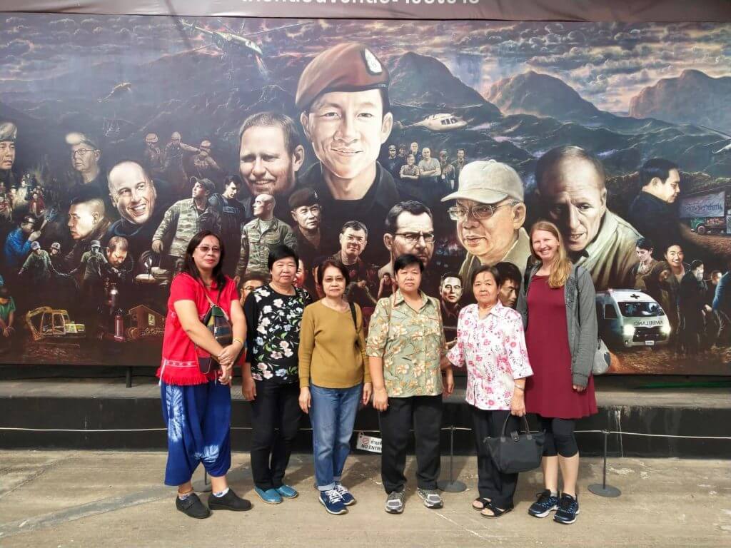 Things to do in Chiang Rai Tour of Chiang Rai, Thailand. Mural of cave heroes in Chiang Rai, Thailand. 