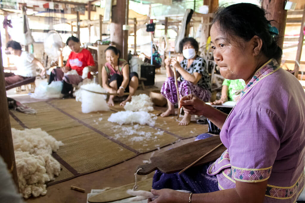 Things to do in Chiang Rai Tour of Chiang Rai, Thailand. Tai Lue textiles in Chiang Rai, Thailand. 