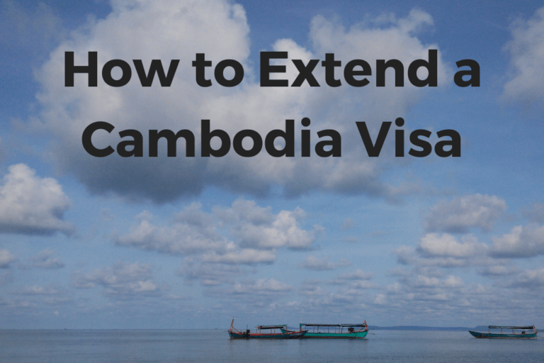 How To Extend A Cambodia Visa Updated June 2020 4001