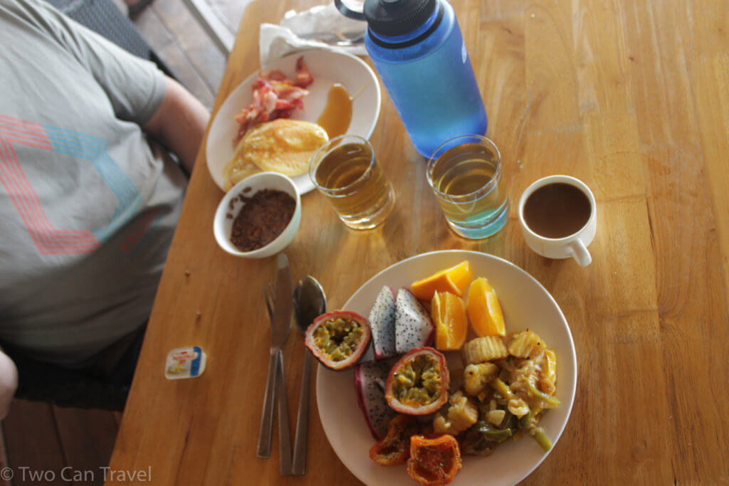 Sok San Beach Resort has a delicious breakfast buffet, the best kind of buffet