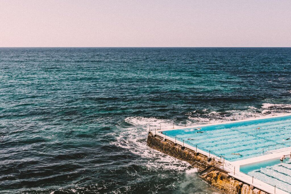 Bondi Beach and the pool at Icebergs, one of the most iconic Australian landmarks