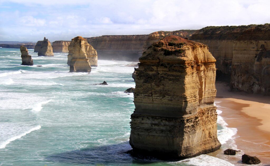 The 12 Apostles, one of the most famous Australian Landmarks along the Great Ocean Road. 