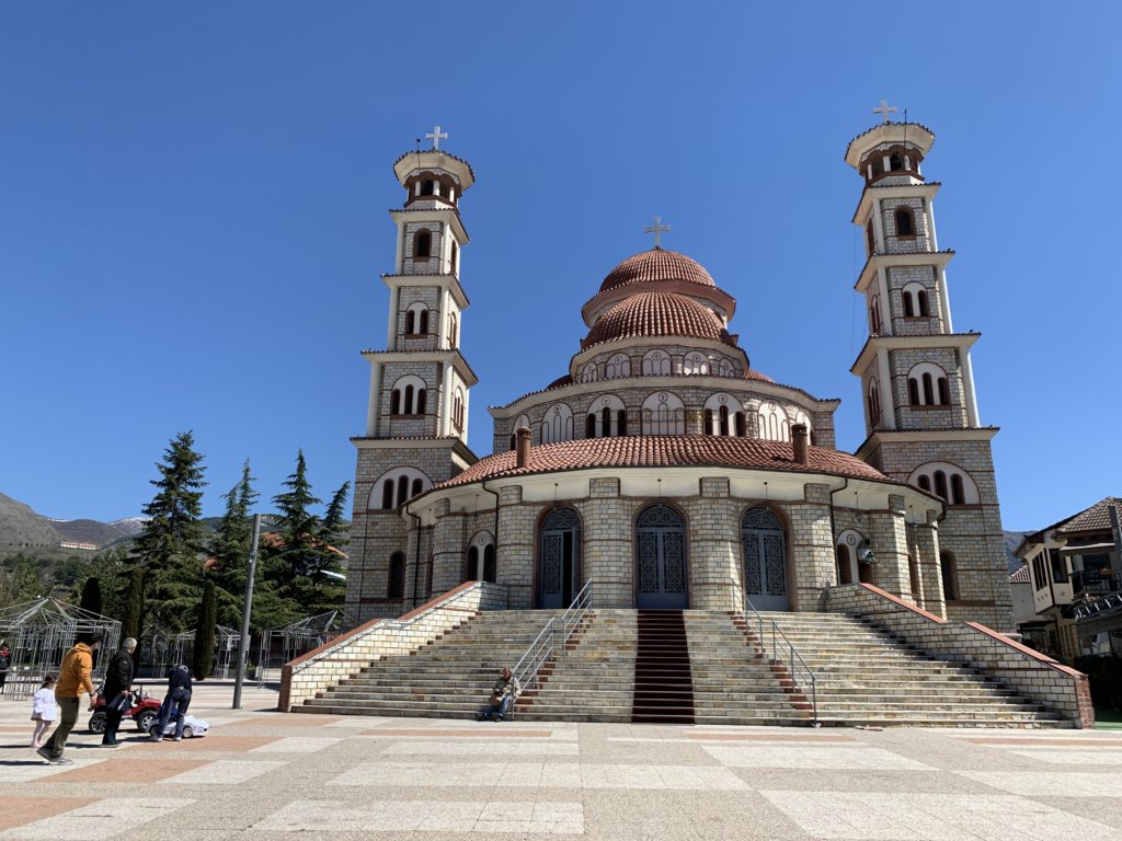 The Resurrection of Christ Cathedral in Korca, Albania 